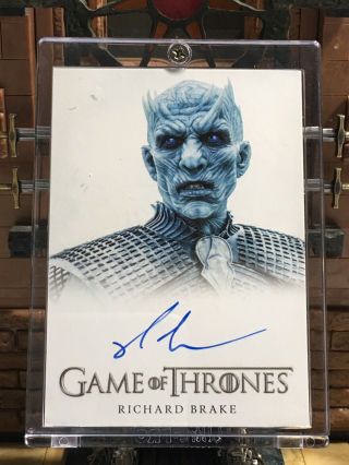 Game Of Thrones Autograph Card Signed By Richard Brake As The Night King