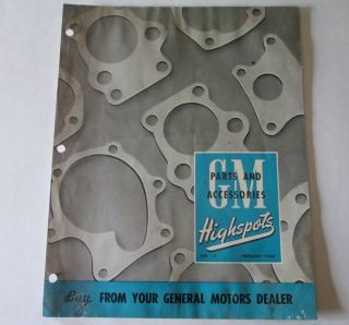 Scarce Feb 1946 Gm Highspots General Motors Of Canada Parts Brochure