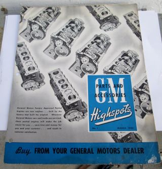 Scarce March 1945 Gm Highspots General Motors Of Canada Parts Brochure