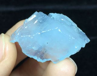 WOW 8.  8g Find Natural Blue Aquamarine Crystal Specimens 29P7 2