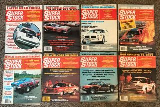 Stock & Drag Illustrated Magazines 8 Issues 1976 Good/vg