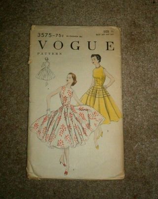 Vogue 3575 Vintage 1950 