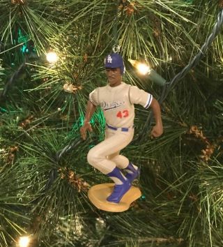 Los Angeles Dodgers Custom Christmas Ornament Raul Mondesi Gray Jersey