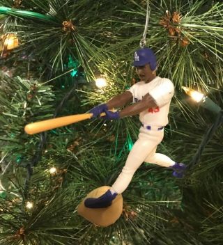 Los Angeles Dodgers Custom Christmas Ornament Raul Mondesi Home Jersey