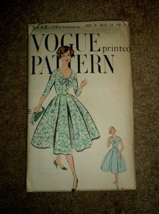 Vogue 9448 Vintage 1950 