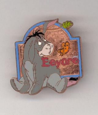 Disney 12 Months Of Magic Pooh Friend Eeyore & Butterfly Copper Prototype Pin