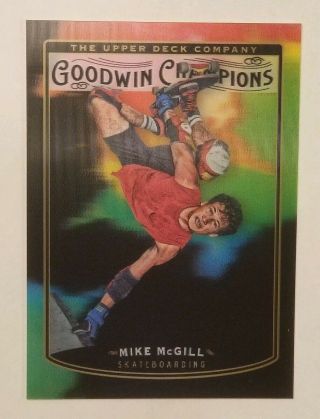 Mike Mcgill 2019 Upper Deck Goodwin Champions Splash Of Color 3d Bounty