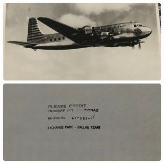 Braniff Airplane Photos Set Of 5 Vintage 8 X 10 Photographs