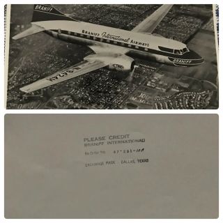 Braniff Airplane Photos Set Of 5 Vintage 8 x 10 Photographs 3