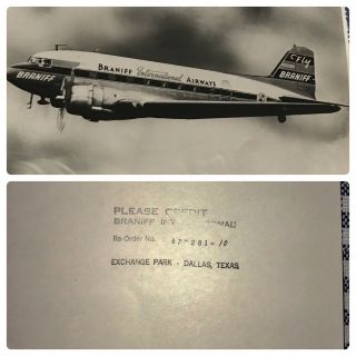 Braniff Airplane Photos Set Of 5 Vintage 8 x 10 Photographs 4