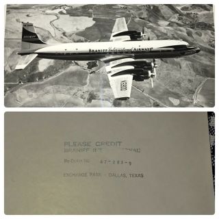 Braniff Airplane Photos Set Of 5 Vintage 8 x 10 Photographs 5