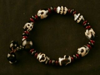 Good Quality Tibetan Agate Dzi Small Beads Prayer Bracelet S013 4