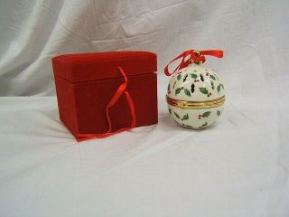 Madison & Max At Home Holly Berry Potpourri Ornament In Orig Box