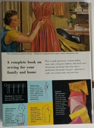 Better Homes and Gardens Sewing Book How To Sew Vintage 1960s Hard Cover 2