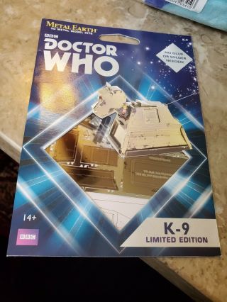 Doctor Who Tv Series K - 9 Robot Figure Metal Earth Steel Model Kit