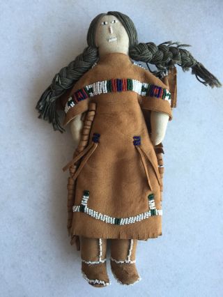 Antique - Vintage Native American Plains Indian Beaded Doll