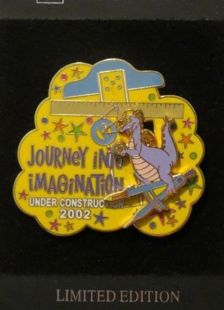 Disney Wdw Journey Into Imagination Construction 2002 Figment Le Le 3500 Pin