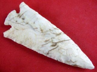 Fine Quality Authentic 3 1/4 Inch Illinois Ross Hopewell Point Arrowheads