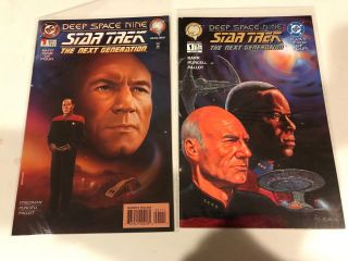 Star Trek Next Generation Deep Space Nine Set Part 1,  2,  3,  4 Dc Malibu Comics Vfnm