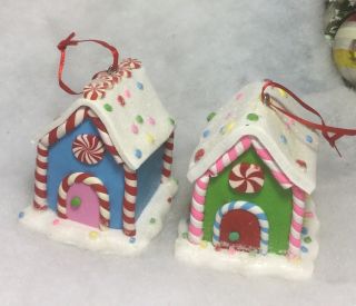 Candy Gingerbread House Christmas Tree Ornaments