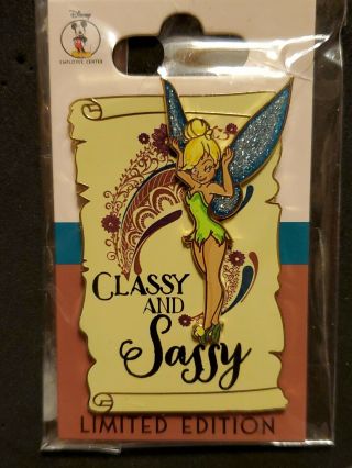 Tinker Bell Peter Pan Sassy Classy Pin Le300 Disney Employee Cast Center Wdi