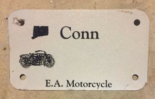 2000 Connecticut Antique Motorcycle Blank License Plate