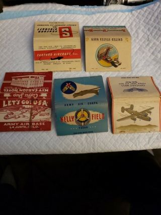 Vintage Matchbook Covers - Army - Navy - 3 " Books - Amphibious