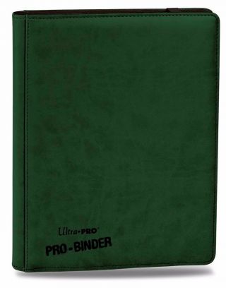 Ultra - Pro Premium Pro - Binder Green With 20 Trading Card Pages To Hold 360 Cards
