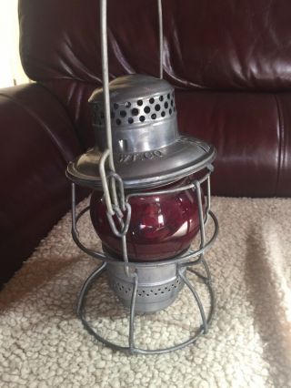 Vintage Adlake Reliabale Kerosene Railroad Bell Lantern Marked Wt,  Co