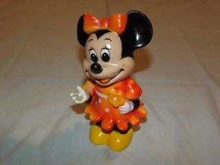 Vintage Walt Disney Productions Minnie Mouse Plastic Bank
