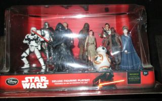 Disney Star Wars: The Force Awakens 10 Deluxe Figurines / Cake Toppers Set
