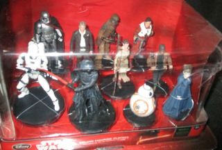 Disney STAR WARS: The Force Awakens 10 Deluxe Figurines / Cake Toppers Set 4