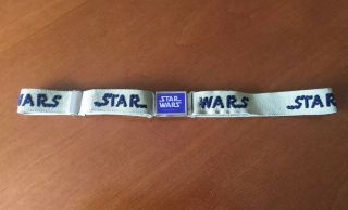 Vintage 1980 Star Wars The Empire Strikes Back Elastic Kids Belt Tan Blue Buckle