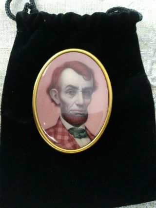 Mark Ryden Pink Lincoln Lapel Pin From Gay 90 