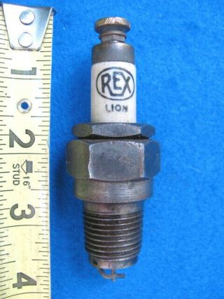 Vintage ½” Pipe,  Rex Lion Spark Plug