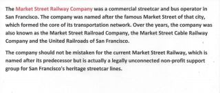 Stk Market Street Railway Co.  1922 San Francisco,  CA L/T 100 sh Preferred in Ore 3