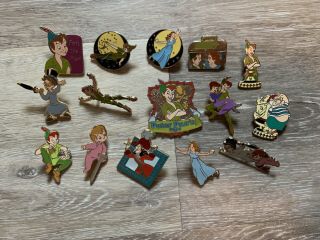 Disney Pin Set Of 15 Peter Pan Pins