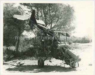 Wreck Of Auster Aircraft Cyprus Large Photo,  Bz556