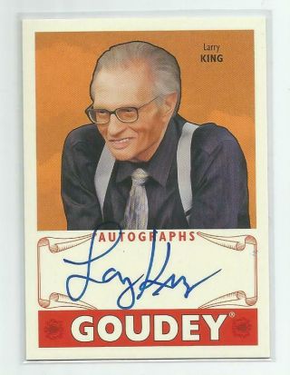 2016 Upper Deck Goodwin Champions Goudey Larry King Autograph Ga - Lk