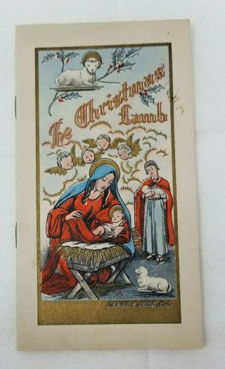 1942 The Christmas Lamb Pamphlet Daniel Lord Raised Cover