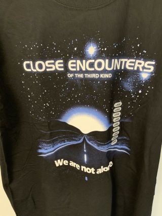 Close Encounters Of The Third Kind 1977 T Shirt - We Are Not Alone Large