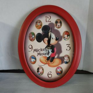 Disney Mickey Mouse & Friends Removable Pictures Character Musical Wall Clock