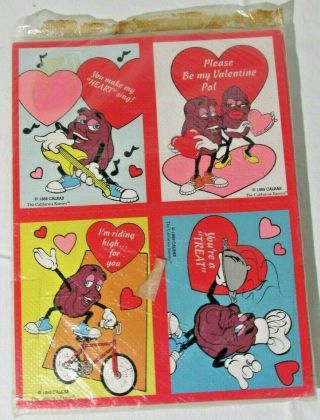 Vintage Valentines Day Cards California Raisins