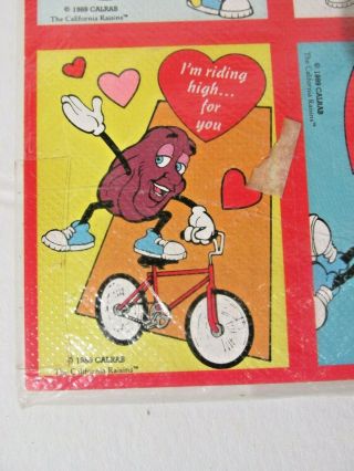 Vintage Valentines Day Cards California Raisins 2