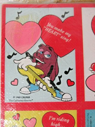 Vintage Valentines Day Cards California Raisins 4