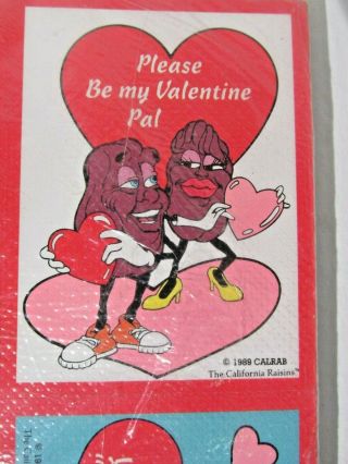 Vintage Valentines Day Cards California Raisins 5