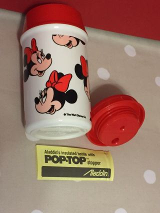 Disney Minnie Mouse Head Lunch Box Kit Thermos by Aladdin Rare Find 3