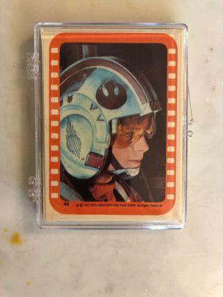 1977 Topps Star Wars Orange 5th Series Complete 11 - Sticker Set 45 - 55