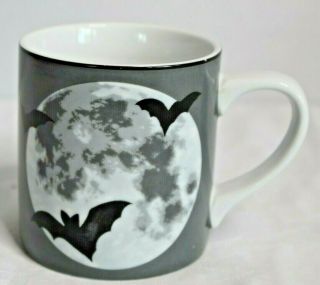 Williams Sonoma Spooky Full Moon Bat Mug Halloween