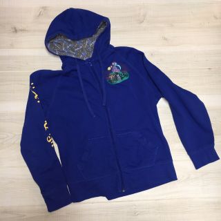 Disney Parks Blue Mickey Mouse zip up hoodie Womens Large 2